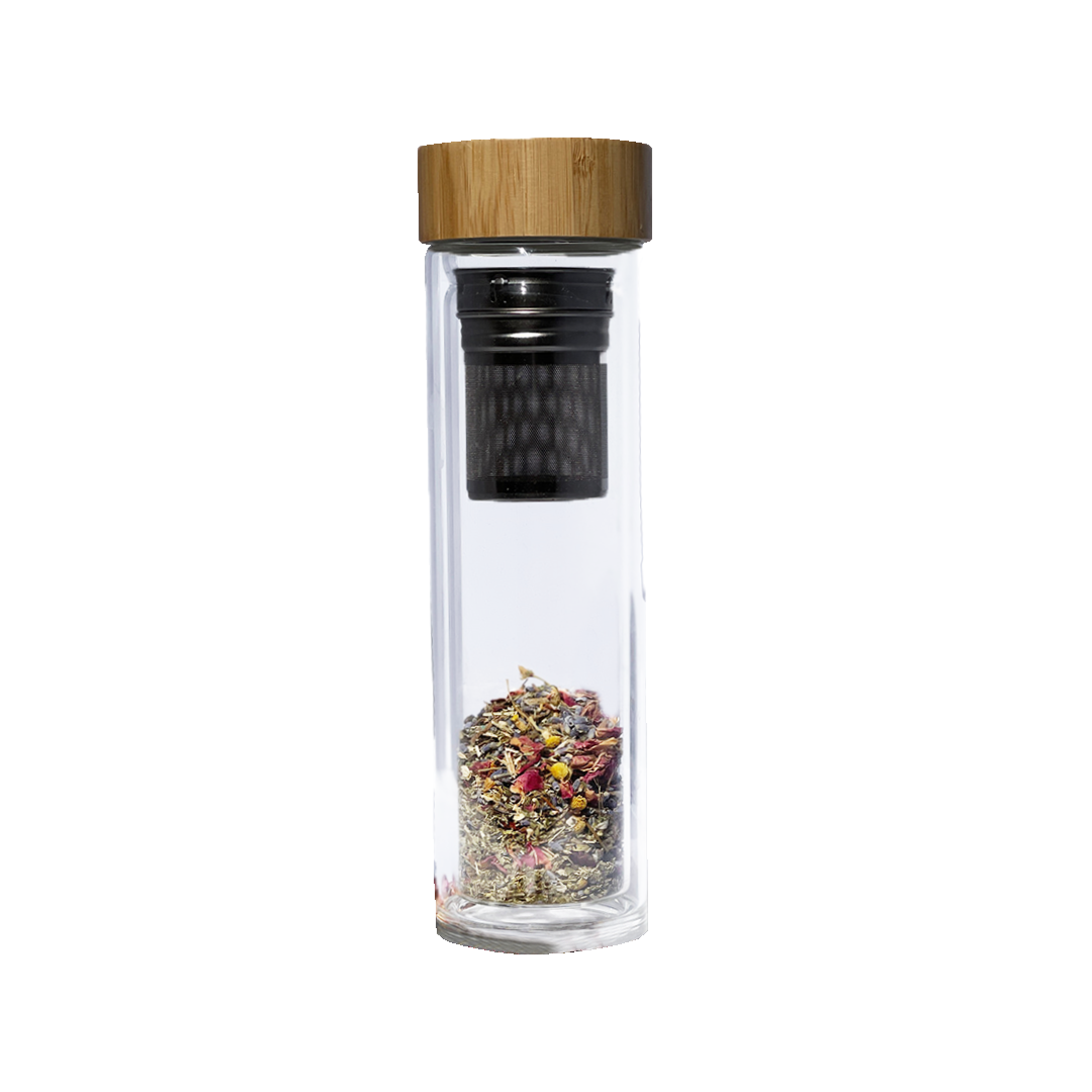 a glass tea infuser