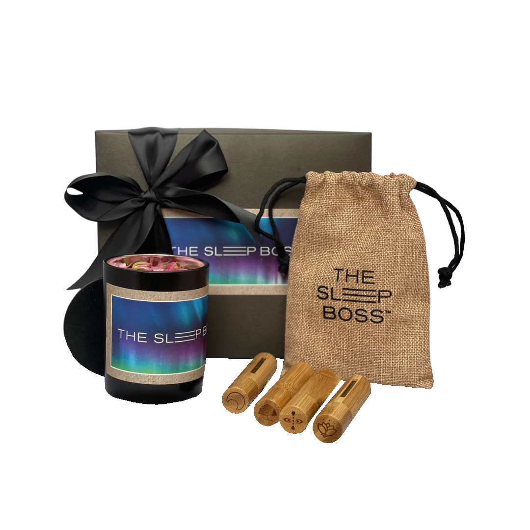 Candle Gift Set with Essential Oil Rollers