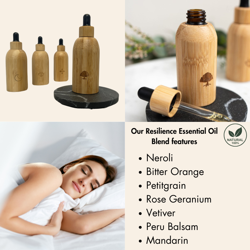 bamboo oil blends and its features, woman sleeping peacefully