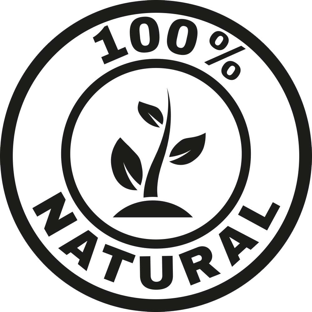100% natural ingredients