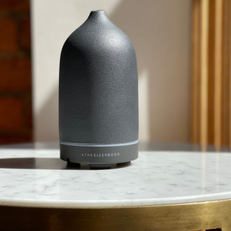 black ceramic aroma home diffuser